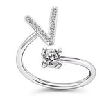 Female Stylish Adjustable Zircon 26 Letters Ring – Gifts for Her — 3