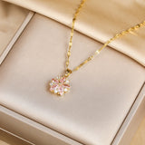 Red Maple Leaf Necklace Women's Fashion – Jewelry Gift Ideas — 3