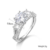Geometric Circular Ring Female Zircon Ring – Gifts for Her — 3