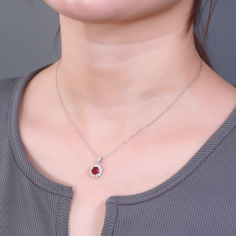 SUNFLOWER Cultivate Red Treasure Pendant Necklace – Jewelry Gift Ideas — 1