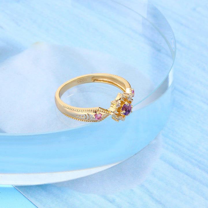 Sterling Silver Amethyst Ring Girl – Gifts for Kids — 1