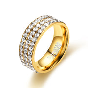 Women's Fashion Stainless Steel Ring With Diamonds – Stylish Gifts — 3