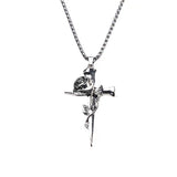 Retro Rose Cross Ornament Men And Women Long – Jewelry Gift Ideas — 2