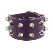 Metal Rock Double Row Flat Rivet Bracelet PU – Jewelry Gift Ideas — 5
