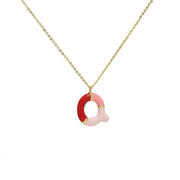 Brass Epoxy Capsule 26 Letter Necklace For Women – Jewelry Gift Ideas — 4