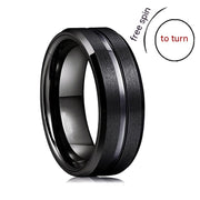 Fashion Personalized Bilateral Frosted Ring – Stylish Gifts — 6