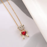 Love Heart Bear Pendant Necklace – Jewelry Gift Ideas — 2