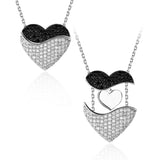 Angel Wings Heart Pendant Necklace Women – Jewelry Gift Ideas — 2