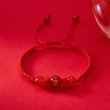 Zodiac Cinnabar All-matching Weaving Bracelet – Jewelry Gift Ideas — 5