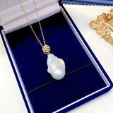Natural Freshwater Pearl Pendant Baroque Shaped – Jewelry Gift Ideas — 5