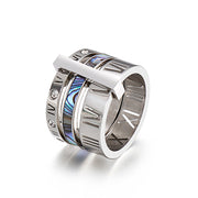 Stainless Steel Multi Ring Combination Roman Letter – Useful Gifts — 2