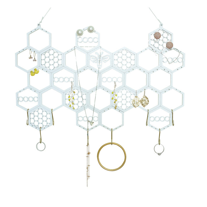 Earrings Jewelry Storage Rack Simple Honeycomb – Jewelry Gift Ideas — 1