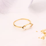 S925 Sterling Silver Natural White Crystal Ring Women – Gifts for Her — 5