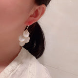 Shell Petal Earrings White Personality – Special Occasion Gifts — 4