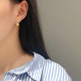 Women's Canary Yellow Diamond Drop Pear Earrings – Gifts for Her — 1