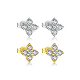 S925 Sterling Silver Stud Earrings Zircon Simple – Birthday Gifts — 7