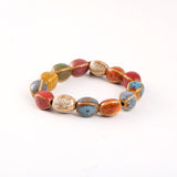 Colorful Volcanic Stone Ceramic Bracelet – Jewelry Gift Ideas — 7