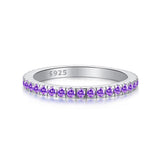 Women's Gypsophila Colored Zircon Single Row Sterling – Gifts for Her — 14