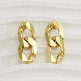 Irregular Plating 18K Gold Titanium Steel Earrings – Meaningful Gifts — 4