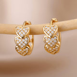 Slightly Inlaid With Zirconium Love Ear Ring – Gifts for Couples — 1