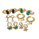 18K Gold Titanium Steel Pearl Earrings – Practical Gifts — 4