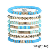 Retro Bohemian Polymer Clay Ball Bracelet Suit – Jewelry Gift Ideas — 10