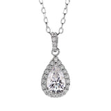 Fashion Water Drop 1 Carat Moissanite Necklace – Jewelry Gift Ideas — 4