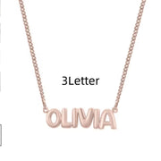 Personalized 3D Bubble Name Necklace – Jewelry Gift Ideas — 18