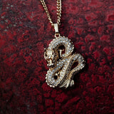 Chinese Dragon Set Zircon Pendant Necklace – Jewelry Gift Ideas — 3