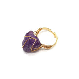 Personality Hand Wrapped Rough Stone Agate Ring – Meaningful Gifts — 15