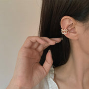 Fashion Vintage Zircon Pearl Metal Ear Cuffs – Stylish Gifts — 6