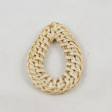 Vintage Straw Rattan Earrings Geometric Ring – Practical Gifts — 5