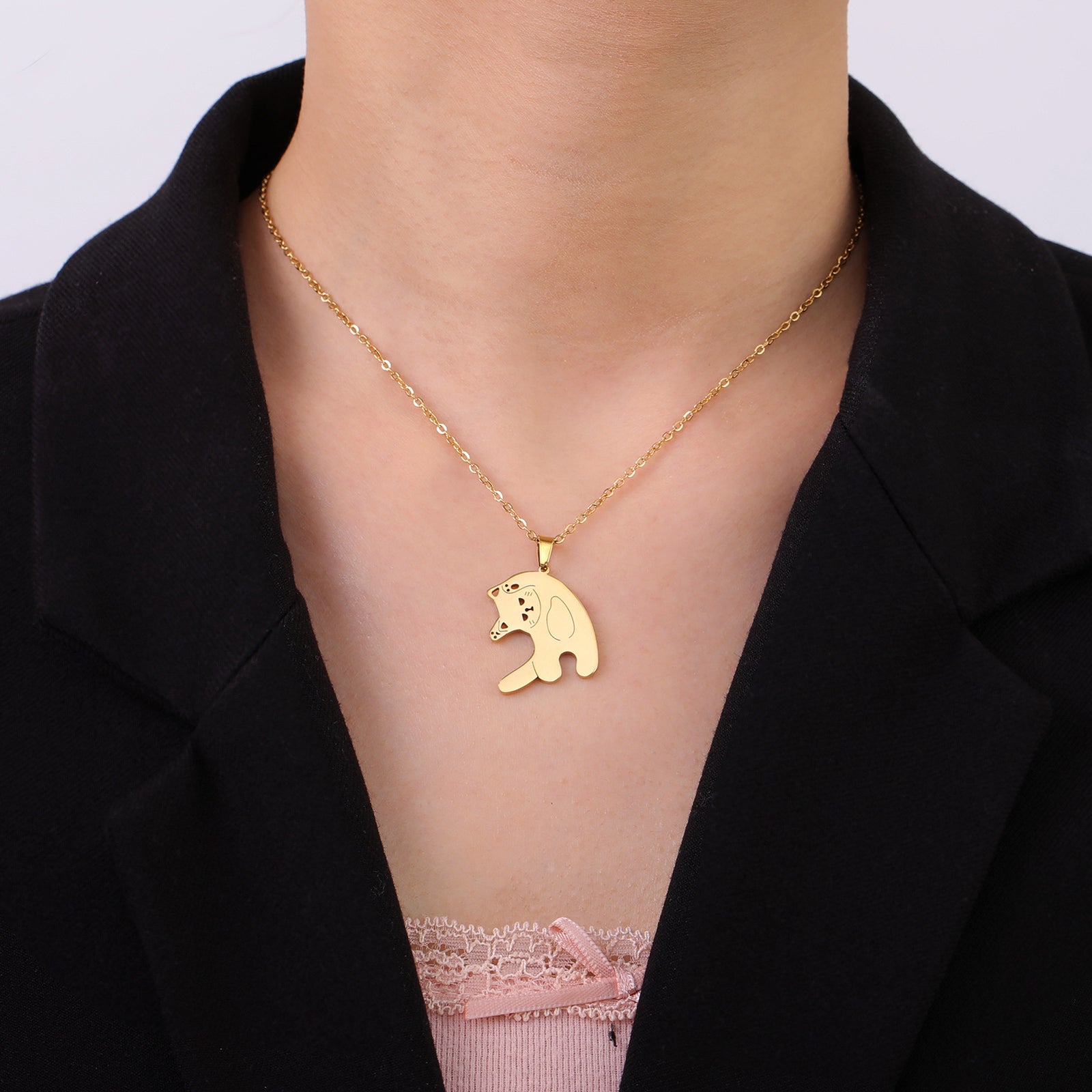 Men's And Women's Fashion Stainless Steel Cute – Jewelry Gift Ideas — 1