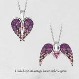 Angel Wings Heart Pendant Necklace Women – Jewelry Gift Ideas — 8