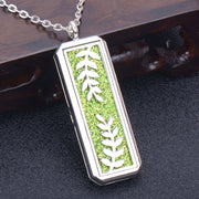 Square Essential Oil Necklace Openable Silver – Jewelry Gift Ideas — 19