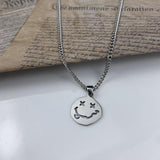 Irregular Face Necklace Pendant Titanium Steel – Jewelry Gift Ideas — 4