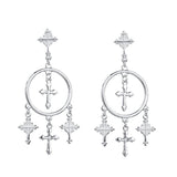 Cross Tassel Earrings Ornament European Version Retro – Stylish Gifts — 5