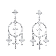 Cross Tassel Earrings Ornament European Version Retro – Stylish Gifts — 5