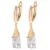 Long Water Drop Earrings Studded With Zircon – Meaningful Gifts — 12