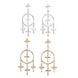 Cross Tassel Earrings Ornament European Version Retro – Stylish Gifts — 3