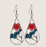 Double Sided Water Drop Dry Flower Earrings – Stylish Gifts — 5