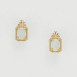 14K Silver Plated African Opal Earrings – Meaningful Gifts — 6