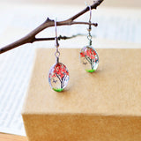 Creative Fashion Dried Flowers Tree Butterfly Earrings – Stylish Gifts — 4