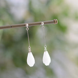 White Magnolia Flower Earrings Female Hanfu – Stylish Gifts — 8