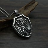 OP Retro Design Warrior Shield Titanium Steel – Jewelry Gift Ideas — 6