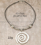 RETRO Geometric Spiral Distressed Earrings – Jewelry Gift Ideas — 10