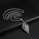 Viking Rune Leaf Titanium Steel Pendant – Jewelry Gift Ideas — 5