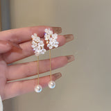 Pearl Flower Earrings Feminine And Advanced – Everyday Gifts — 2