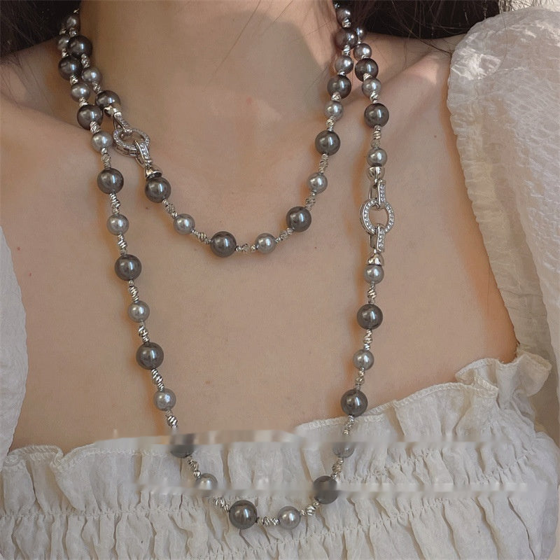 Mixed Color Pearl Necklace Women's Folding Retro – Jewelry Gift Ideas — 1