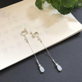 Glass Drop Tassel Earrings Accessories – Stylish Gifts — 5
